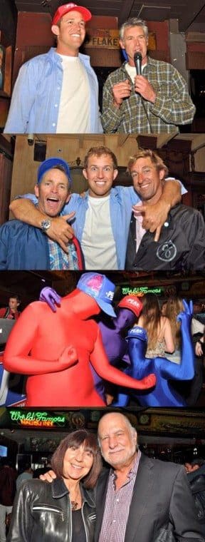 Candidates party after election