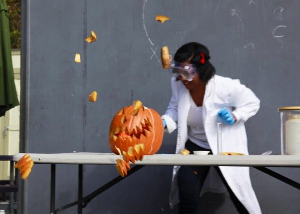Spooky pumpkin science