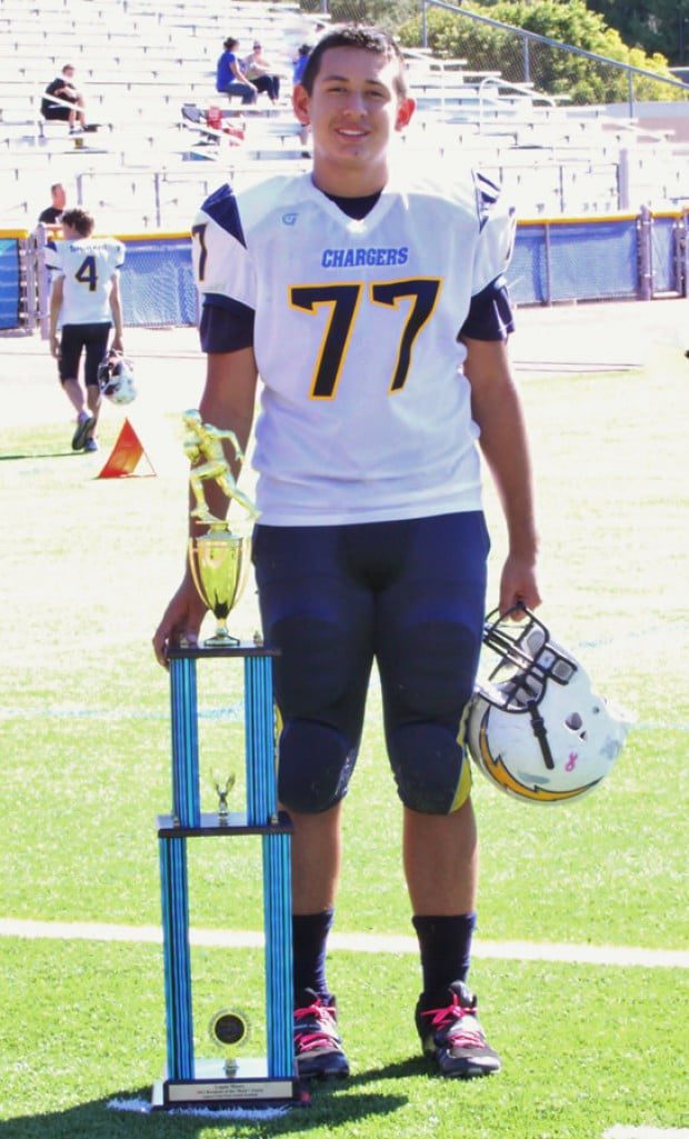 Malibu football player earns athletic award