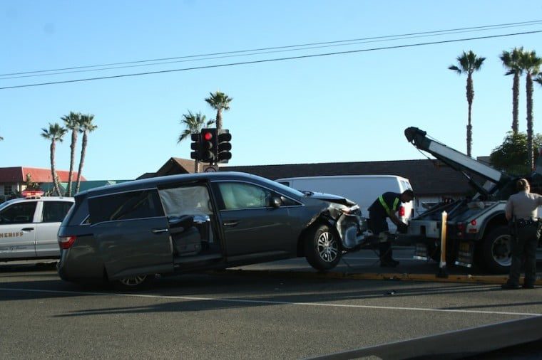 Collision at Las Flores Canyon Road and PCH