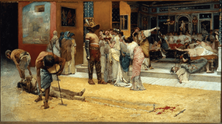 Gladiator Fight at Pompeii