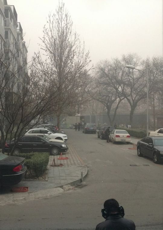Heavy air pollution in China