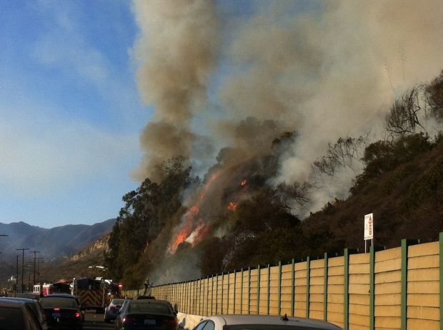 Brush Fires Burn Near Malibu