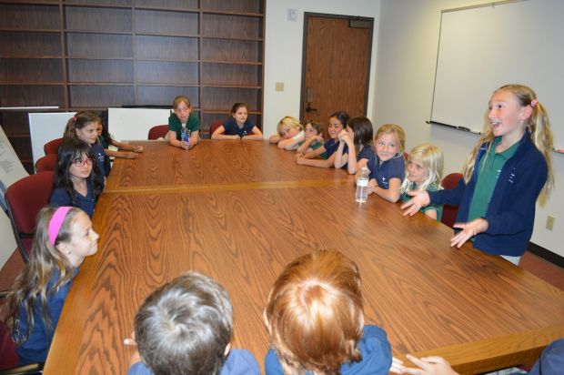 OLM Third-graders Participate in Mock Trial