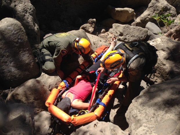 Rock Climber Rescued from Malibu Creek