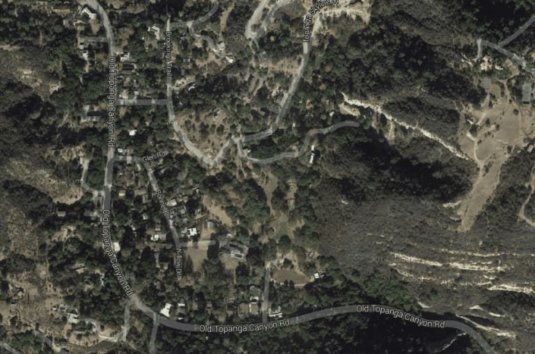Aerial View of Topanga Canyon
