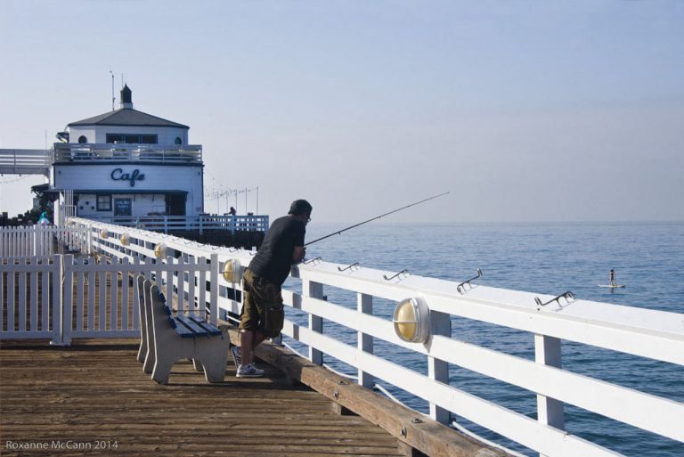 Fishing at the Malibu Pier