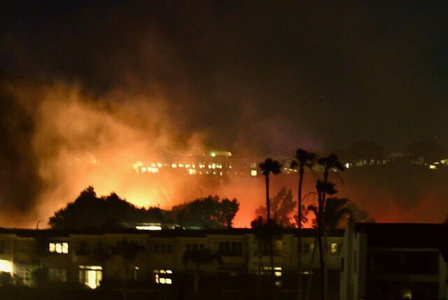 Updated: Civic Center Fire Reported Before Dawn Sunday, Road Closures In Effect