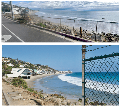 Fence Between La Costa and Carbon Beaches Replaced, Then Removed