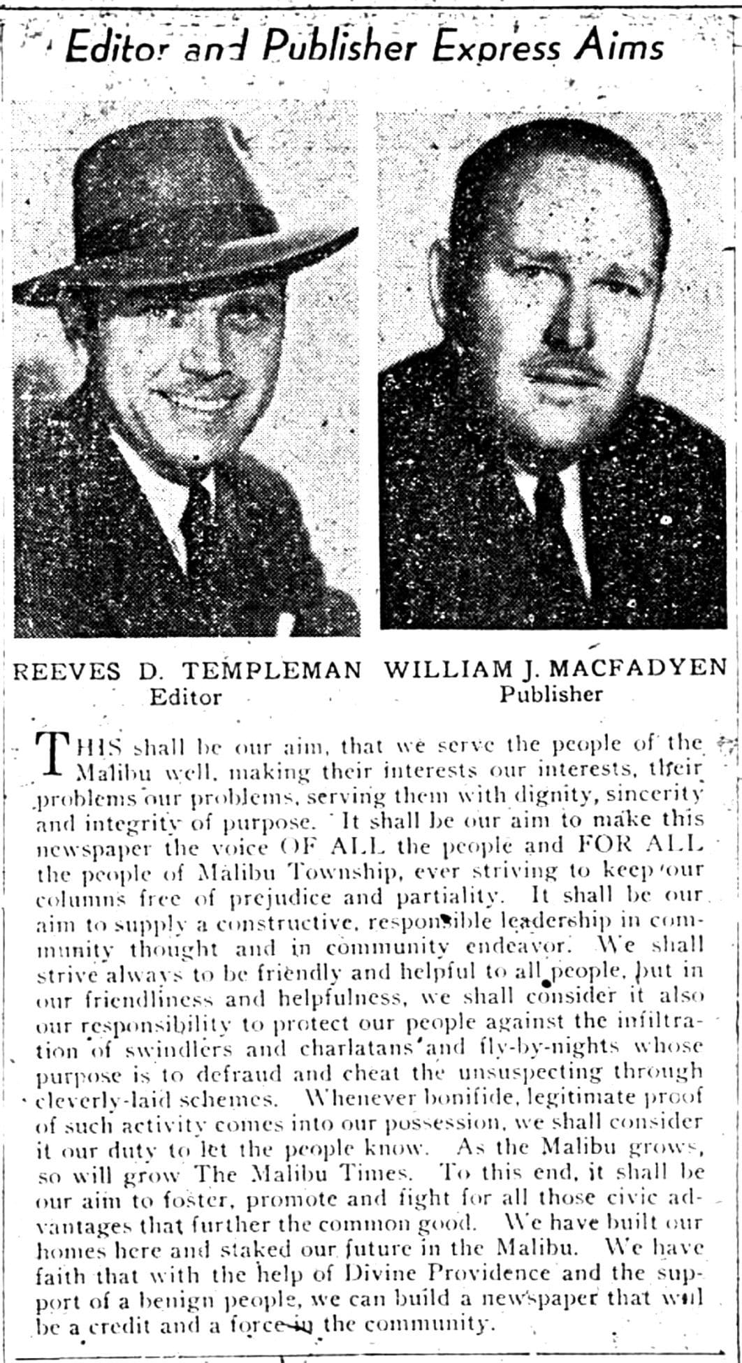 Templeman and McFadyen
