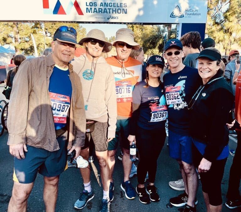 Malibu runners traverse city streets in L.A. Marathon