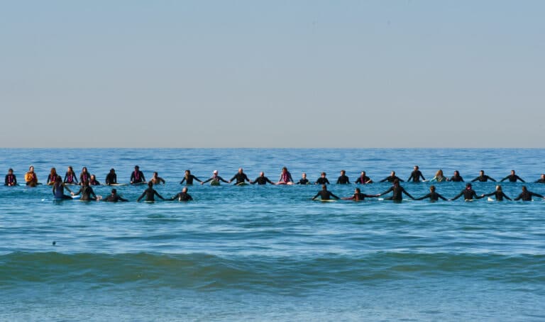 Paddle out memorial held for local hero and friend
