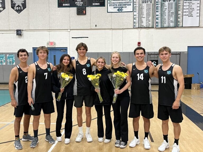 MHS boys volleyball team wins league, honors seniors