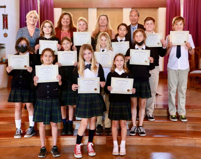 Our Lady of Malibu celebrates spelling bee champs Our Lady of Malibu celebrates spelling bee champs