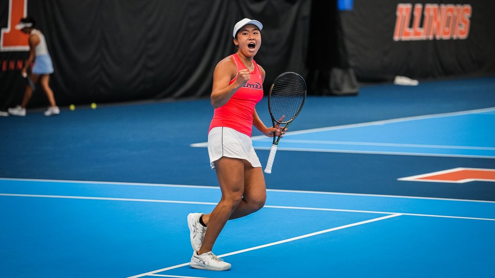 PHOTO 1 Janice Tjen pictured and Savannah Broadus advanced to the semifinals of the NCAA Doubles Champioship. Photo by Morgan Davenport