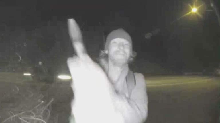 Man vandalizes homes with a pickaxe