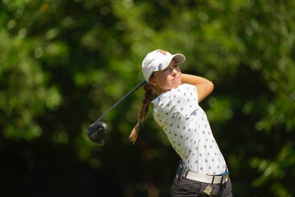 Pepperdine golfers Gomez and Romero playing at U.S. Women's Amateur ...