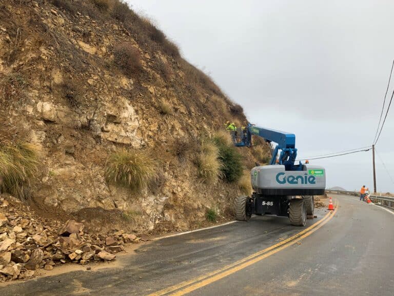 Update: State Route 23 closed through Monday to clear rockslide; use alternative routes Encinal Canyon