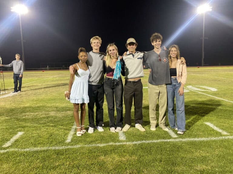 Sharks football records blowout victory for Homecoming; King and Queen announced