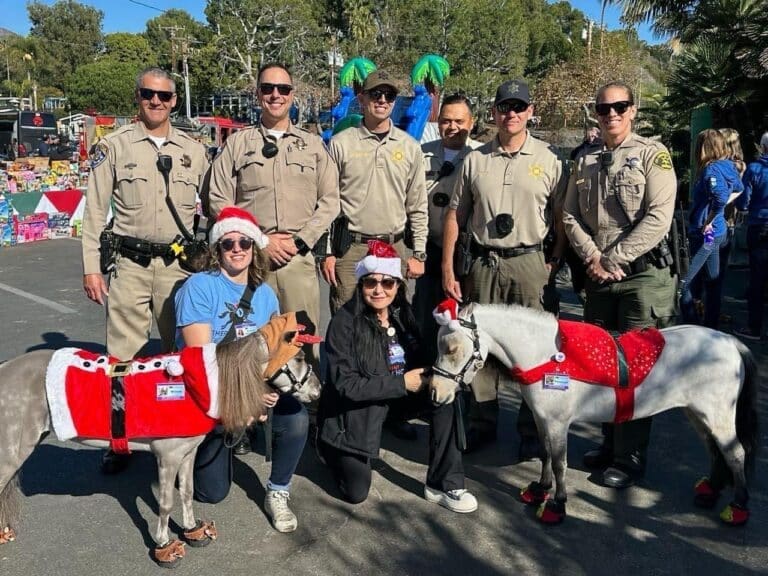 Lost Hills Sheriffs Station hosted a toy drive at Paradise Cove Beach Cafe