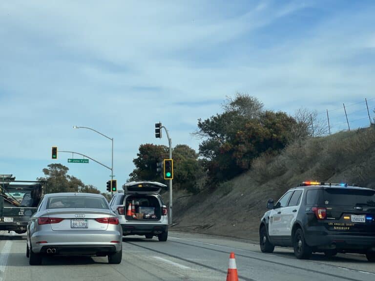 Collision on PCH near Pepperdine campus
