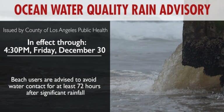 High Surf and High bacteria Advisory in effect for LA County beaches