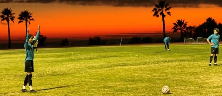 Sharks boys soccer winter break playing well