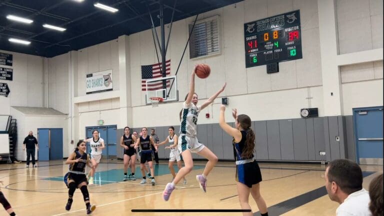 Sharks girls basketball squad wins thriller to continue victorious ways