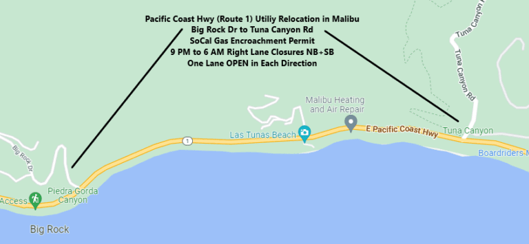 Caltrans work on big Rock Dr and Tuna Canyon Rd begins Jan. 23; expect possible delays Caltrans work on big Rock Dr and Tuna Canyon Rd begins Jan. 23; expect possible delays
