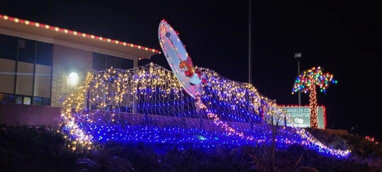 Photo submission: Christmas display at LA County Fire Station 70