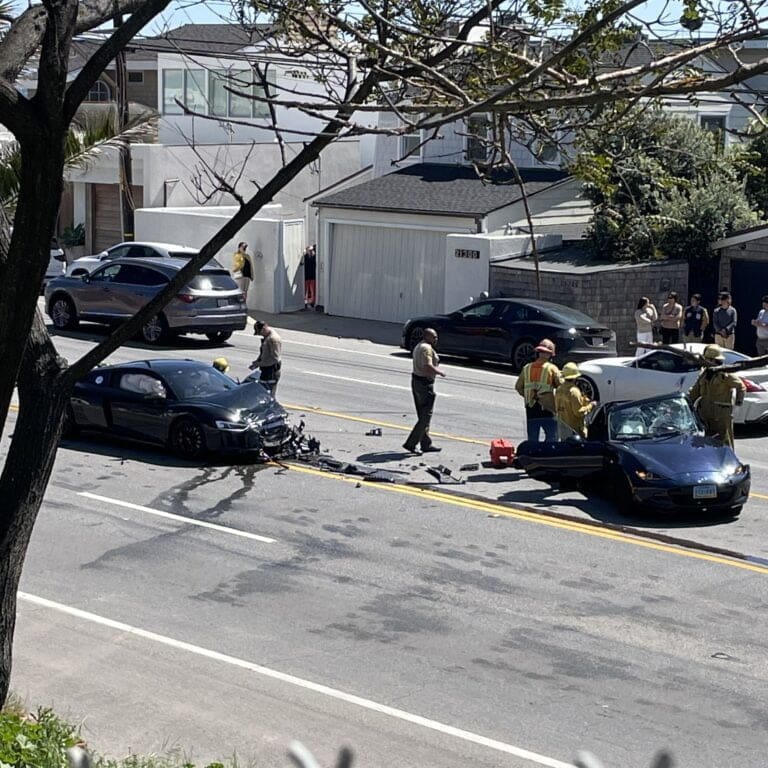 Two car collision on PCH and Rambla Pacifico; expect delays