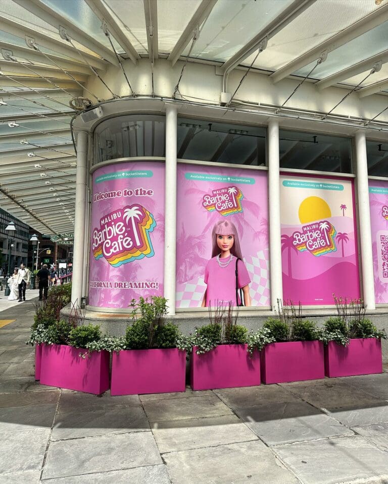 Retro Malibu Barbie cafe transport East Coast diners