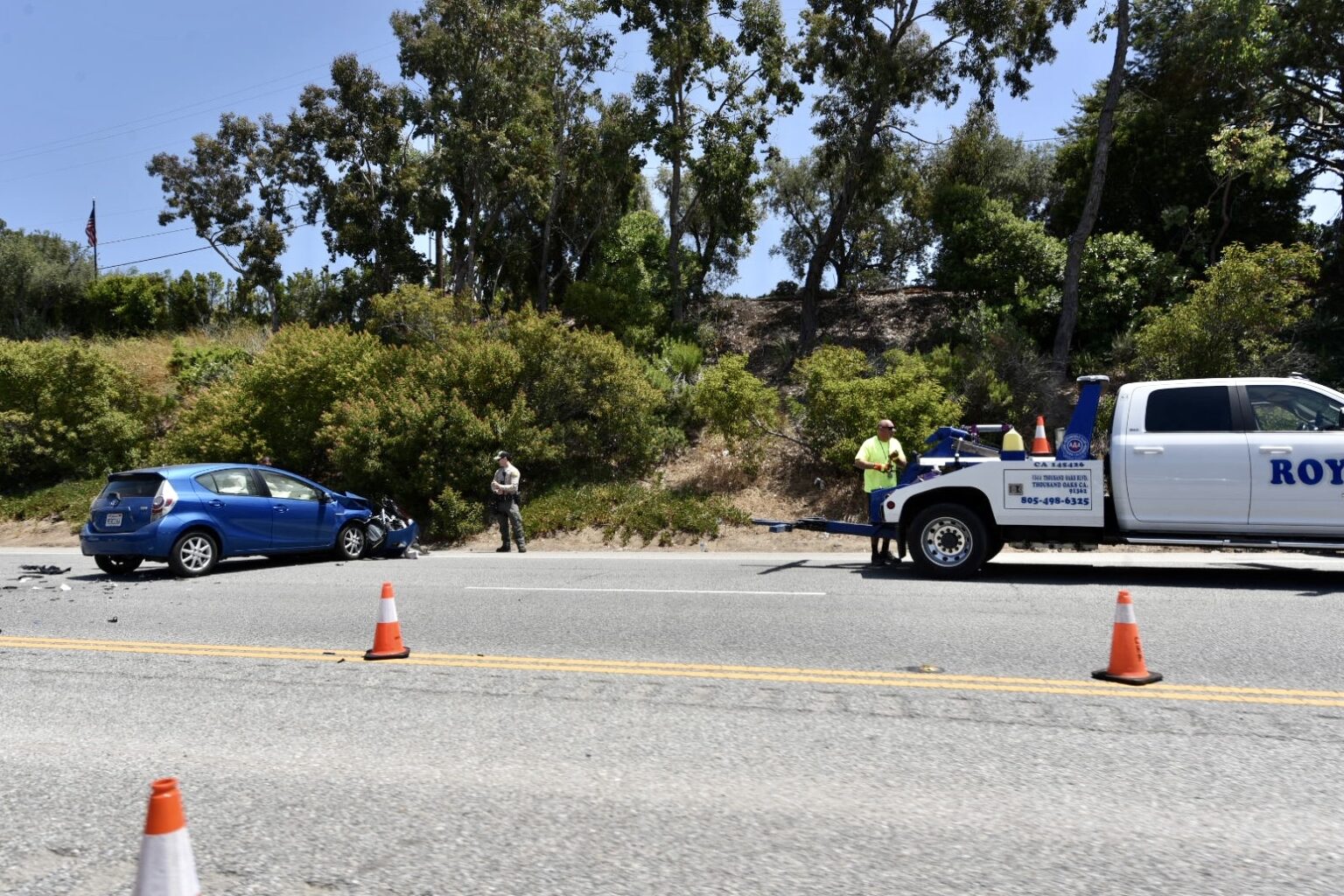 Motorcycle accident near Escondido Falls Trail, expect delays • The