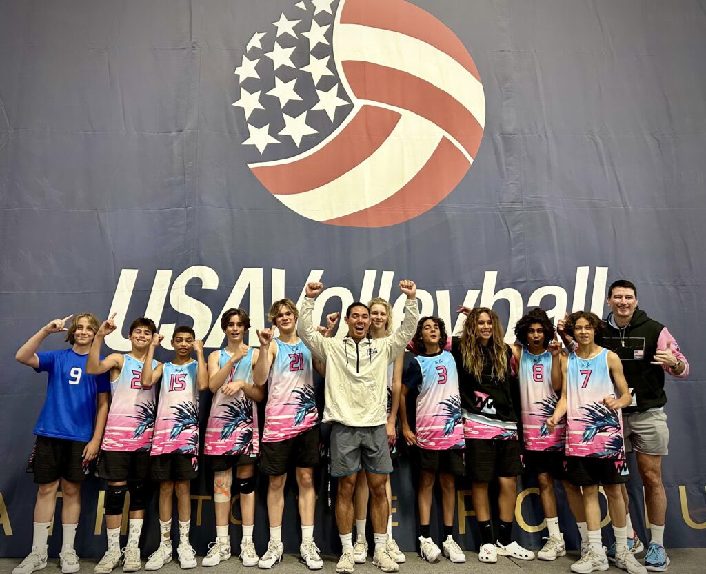 USA Volleyball banner Photos courtesy Derek Saenz