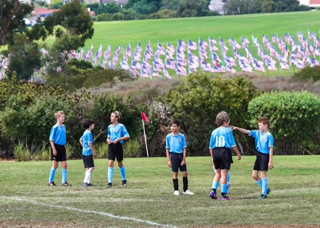Boys U12 players ages 9 11 some playing since U5 together beginning AYSO at 3. Photo by Samantha Bravo