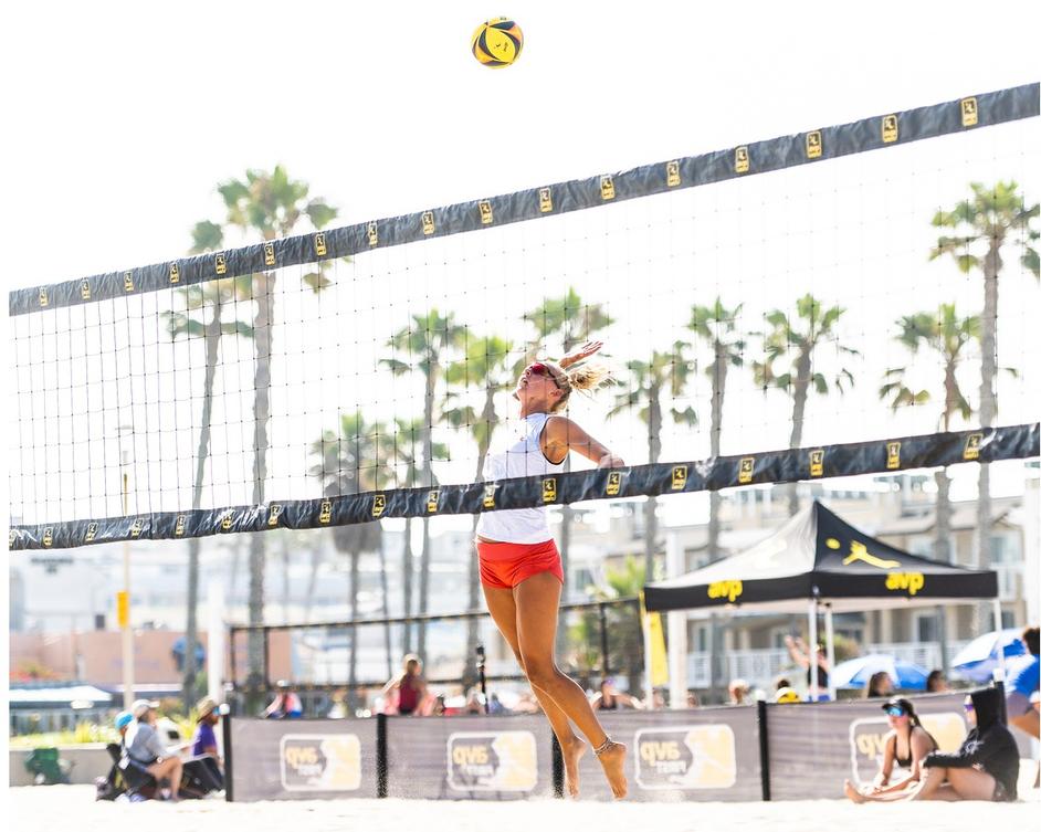 Pepperdine beach volleyball player Kaydon Meyers