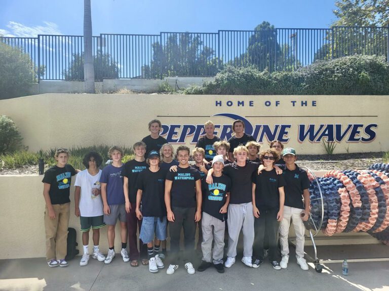 Shark boys water polo attends Waves men’s water polo contest