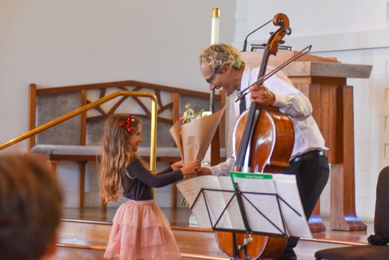 Malibu’s OLM delights in a cello performance by its very own maestro, Arash ‘Joey’ Amini