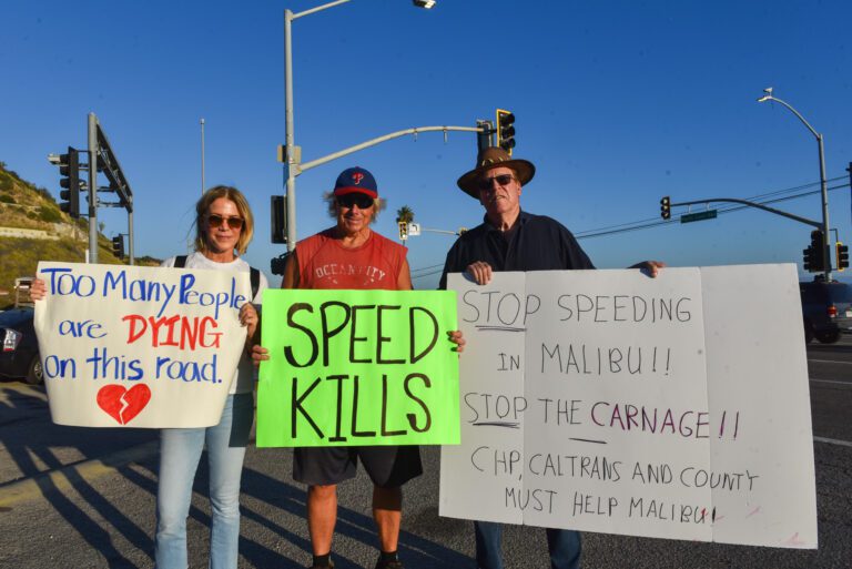 Malibu residents take action to remind drivers to slow down on PCH following fatal collision
