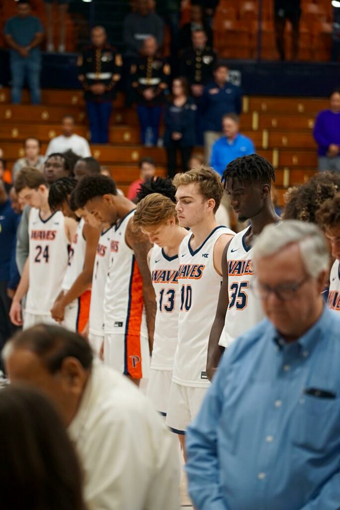 Pepperdine honors students at game