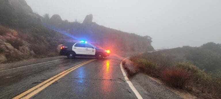 Caltrans is working to clear roads after reports of mudslides on Kanan Dume Road