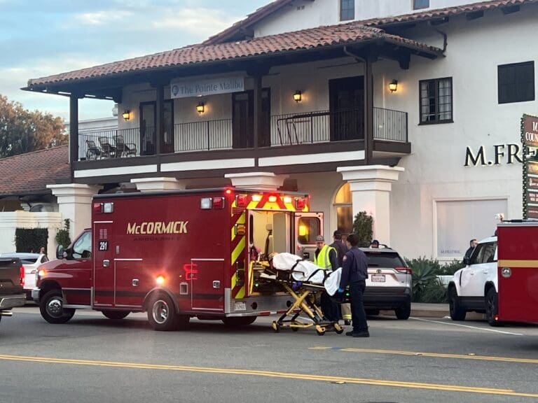 Vehicle collision on Civic Center Way; one person was treated for minor injuries