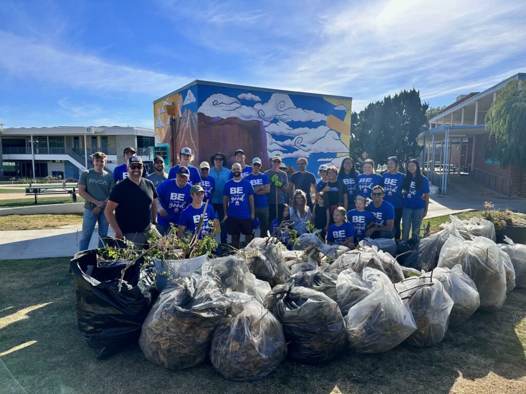 Congregation of Malibu Pacific Church came together to beautify the campus at Malibu High School