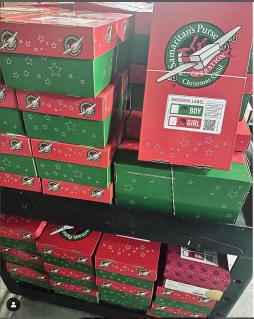 Congregation of Malibu Pacific Church donated 250 shoeboxes of toys to children around the world