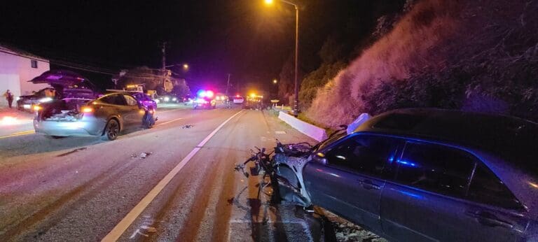 Four vehicle collision on PCH and Big Rock; no major injuries reported