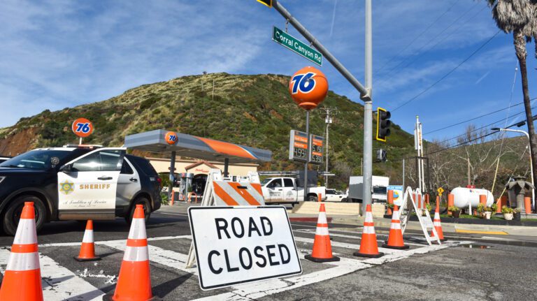 PCH closed both directions near Latigo Canyon and Corral Canyon due to mud/rock slide