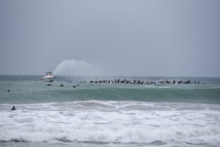 Paddle out held at Zuma Beach for Malibu’s own Lyon Herron
