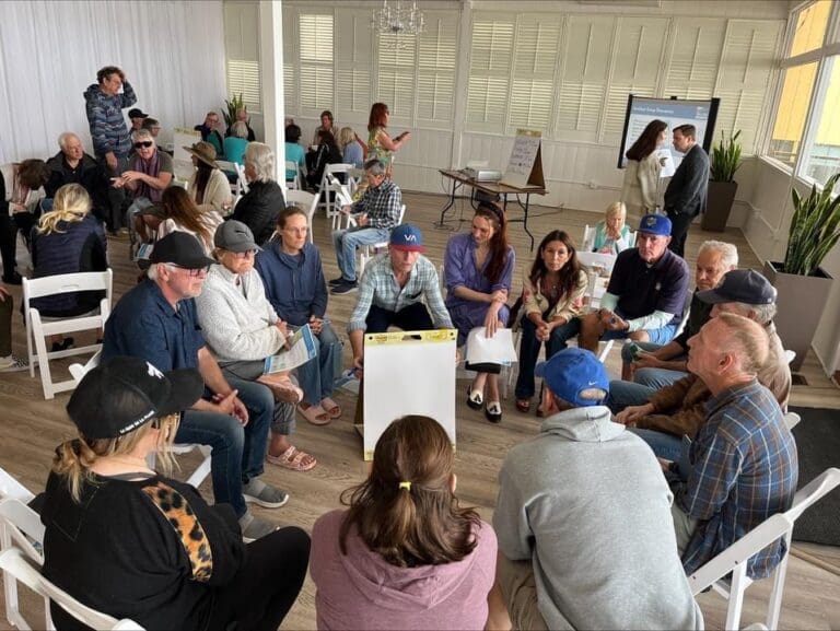 Citizens meet at Malibu West Beach Club to discuss the future of vacant city-owned properties