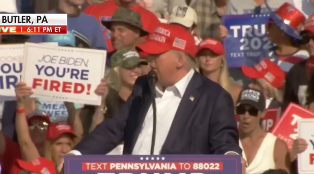 Trump Rally Video Screen capture2