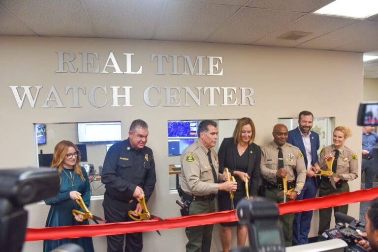 Sheriff Robert Luna and Malibu/Lost Hills Sheriff’s Station unveil their new ‘Real Time Watch Center’